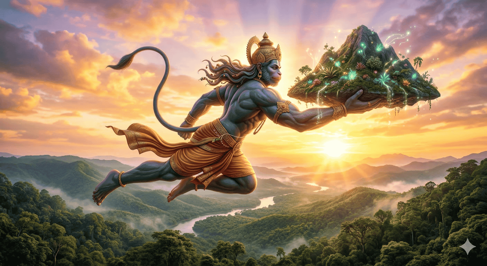 ದ್ರೋಣಗಿರಿ ಪರ್ವತ ಹೊತ್ತ ಆಂಜನೇಯ